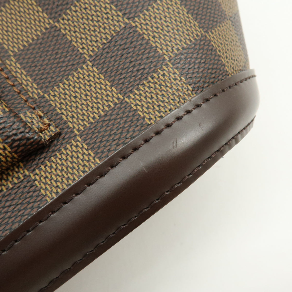 Louis Vuitton Manosque PM Damier Canvas Tote Bag Hand Bag Ebene N51121