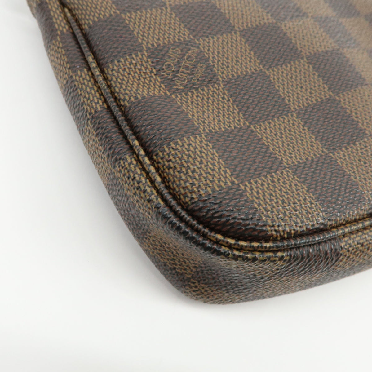 Louis Vuitton Damier Ebene Pochette Accessoires Hand Bag Brown N51985