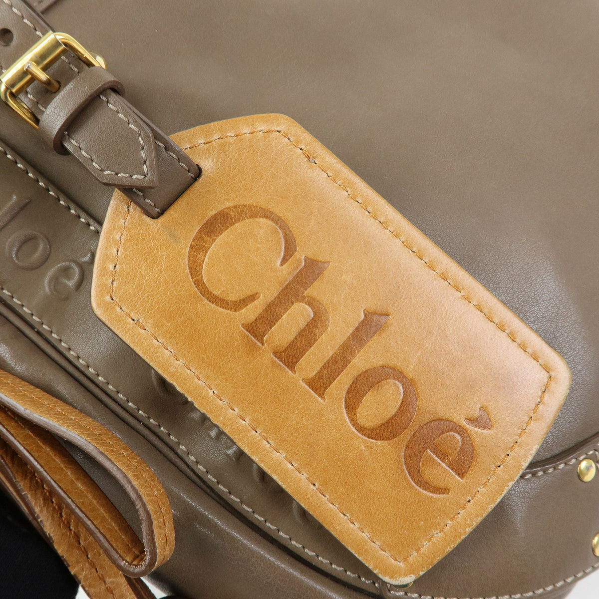 Chloe Eden Leather Shoulder Bag Crossbody Bag Brown