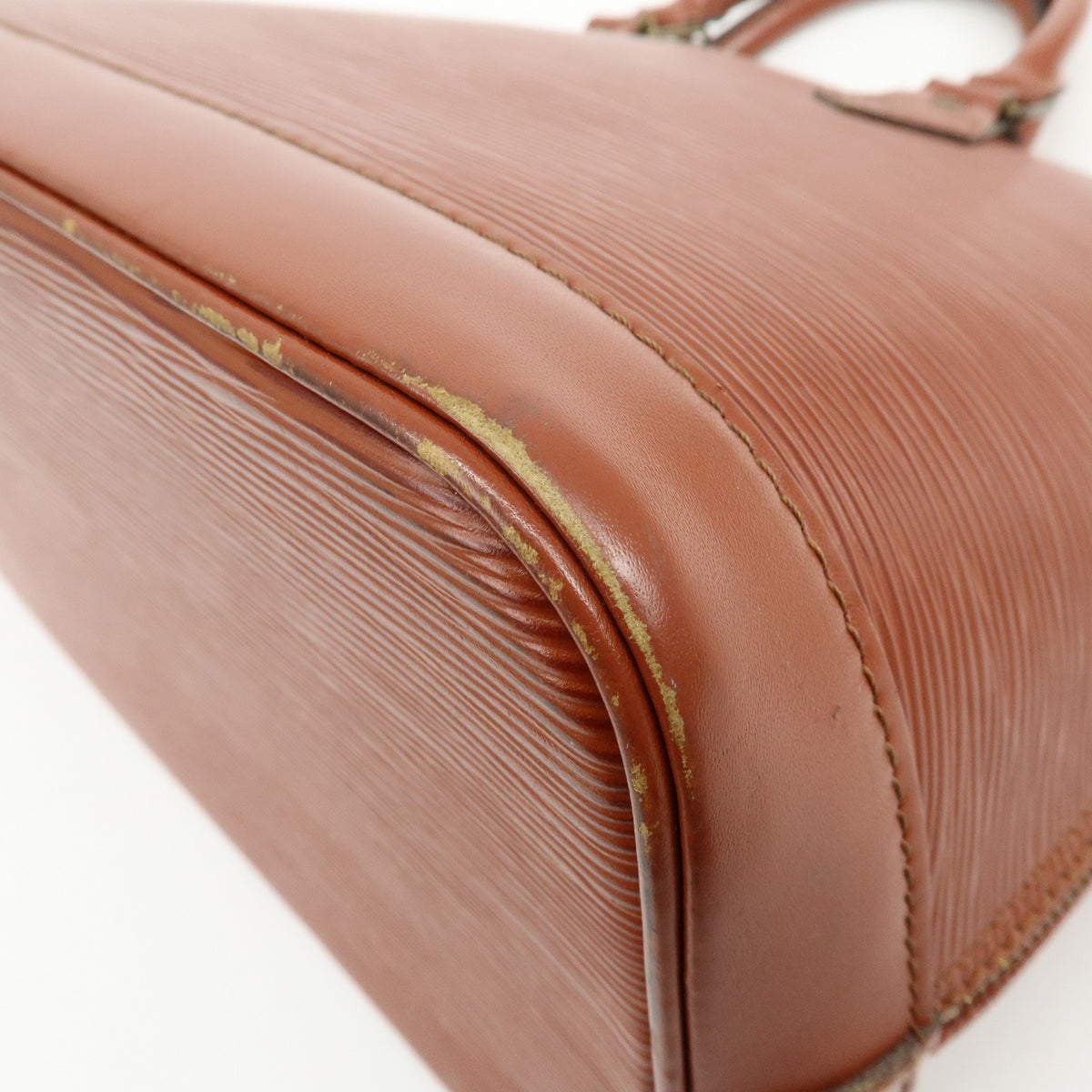 Louis Vuitton Epi Alma PM Leather Hand Bag Kenya Brown M52143
