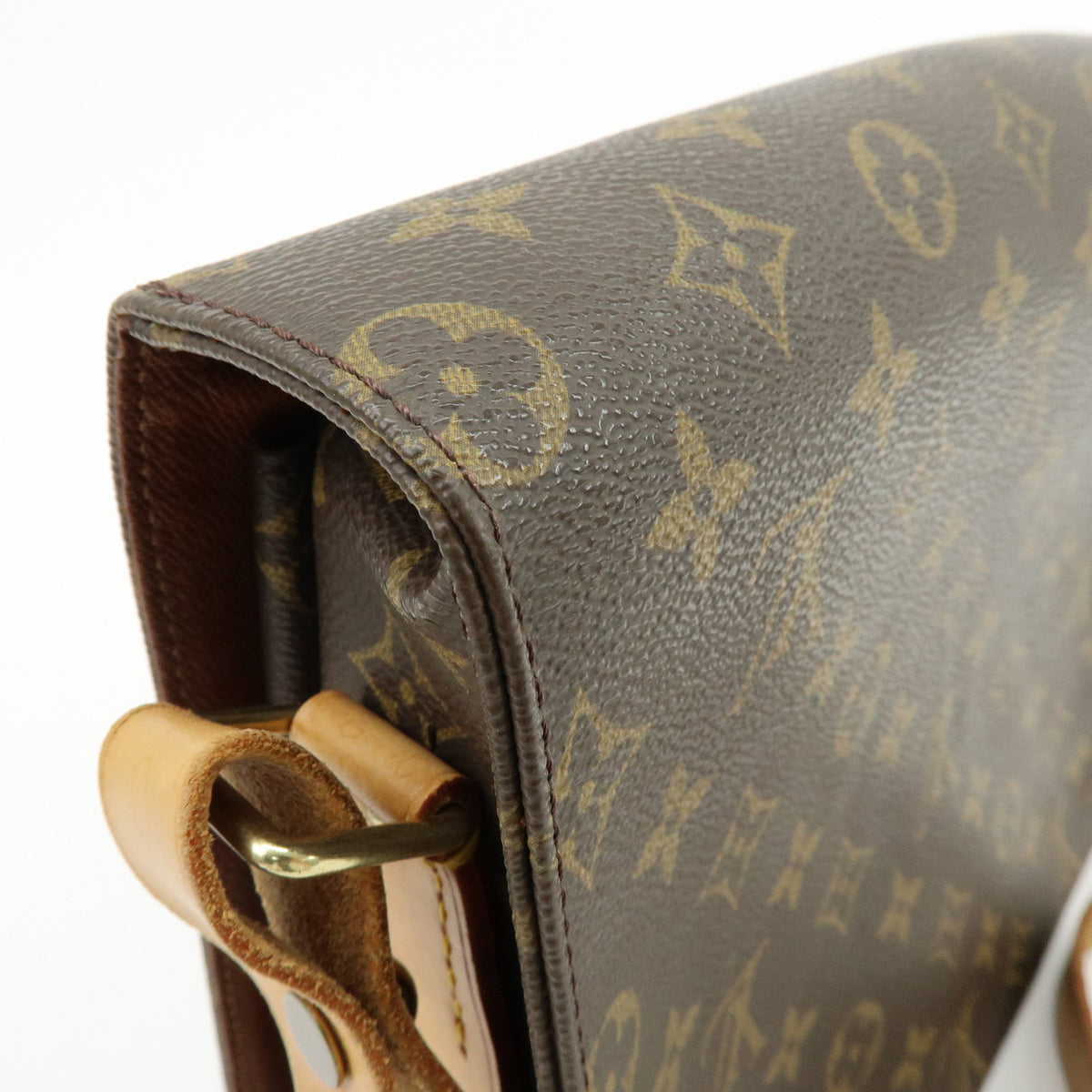 Louis Vuitton Monogram Cartouchiere GM Crossbody Bag Brown M51252