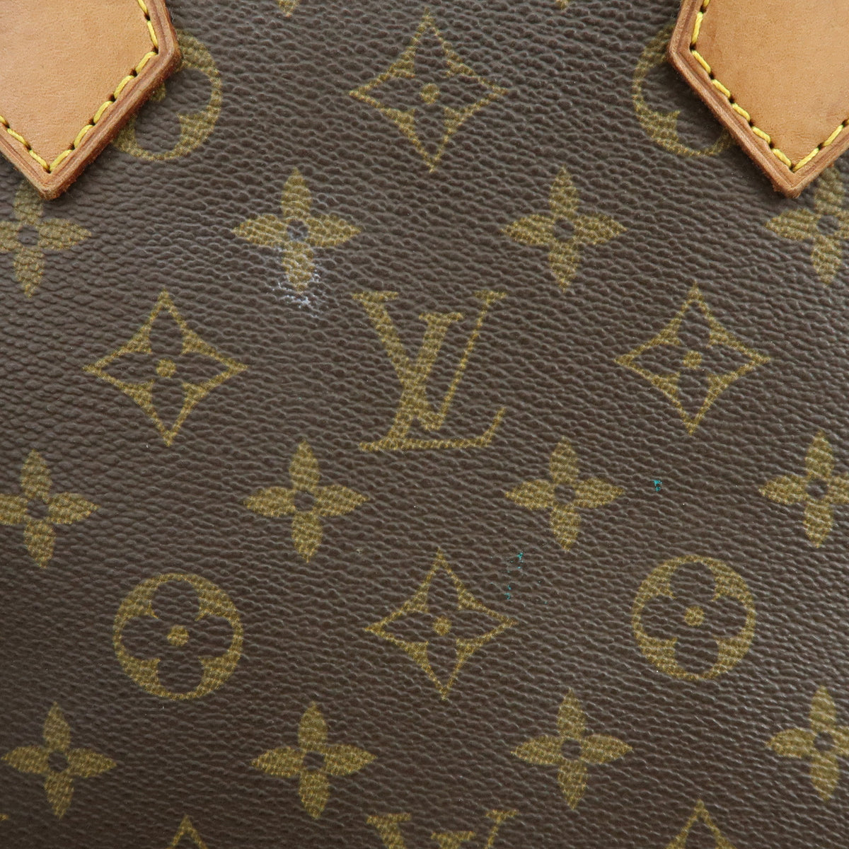 Louis Vuitton Monogram Alma Canvas Leather Hand Bag Brown M51130