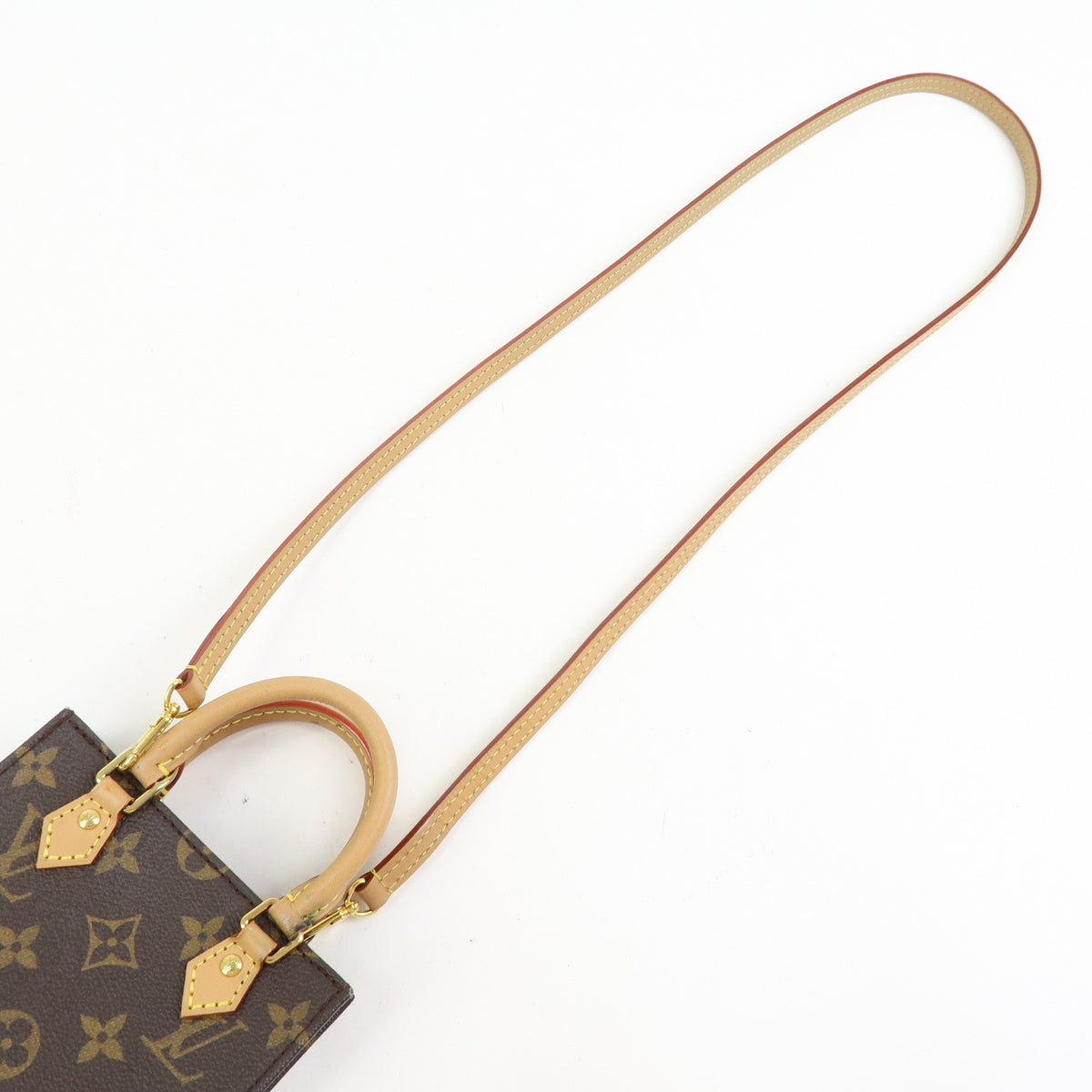 Louis Vuitton Monogram Petit Sac Plat 2Way Hand Shoulder Bag M69442