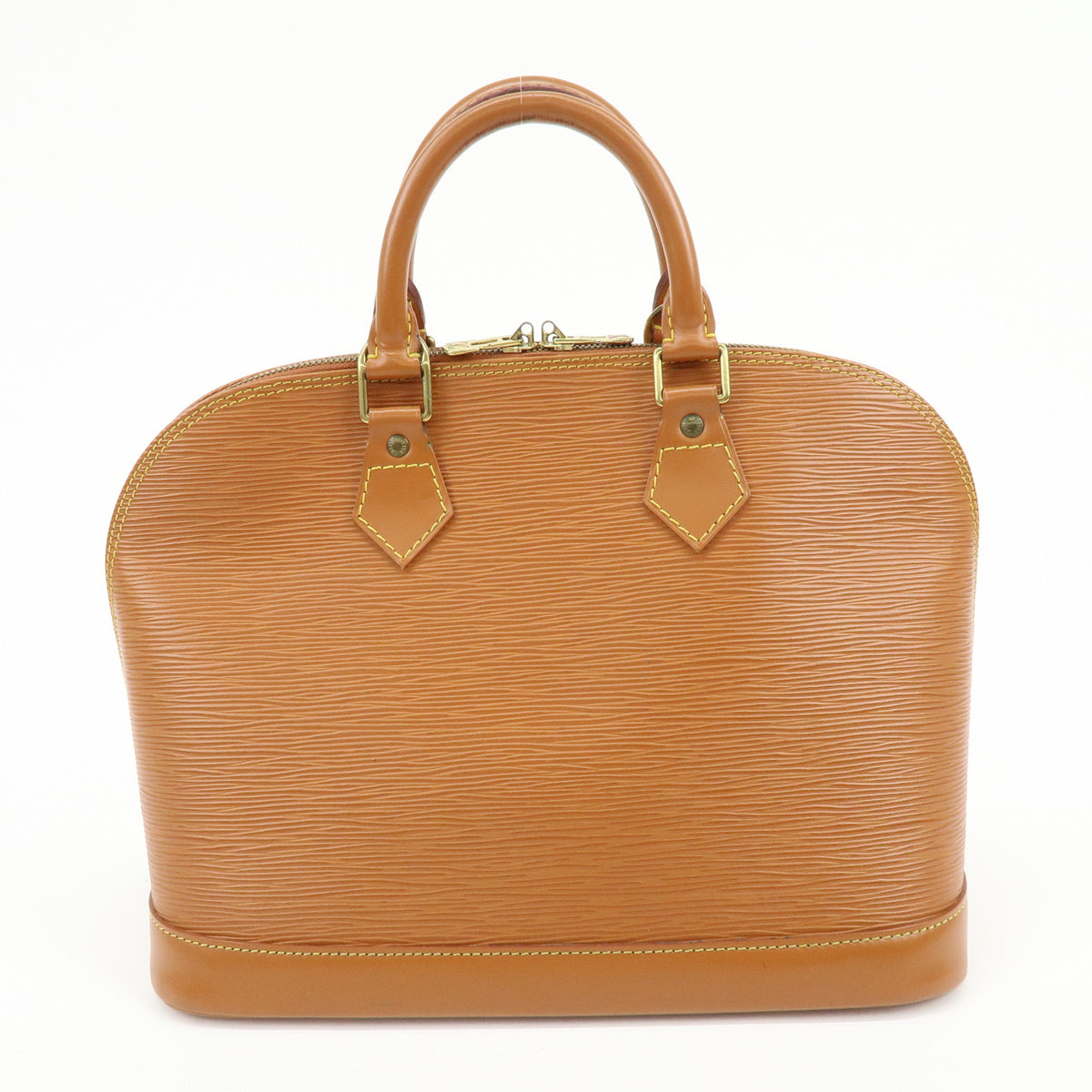 Louis Vuitton Epi Alma PM Hand Bag Zipang Gold M52148