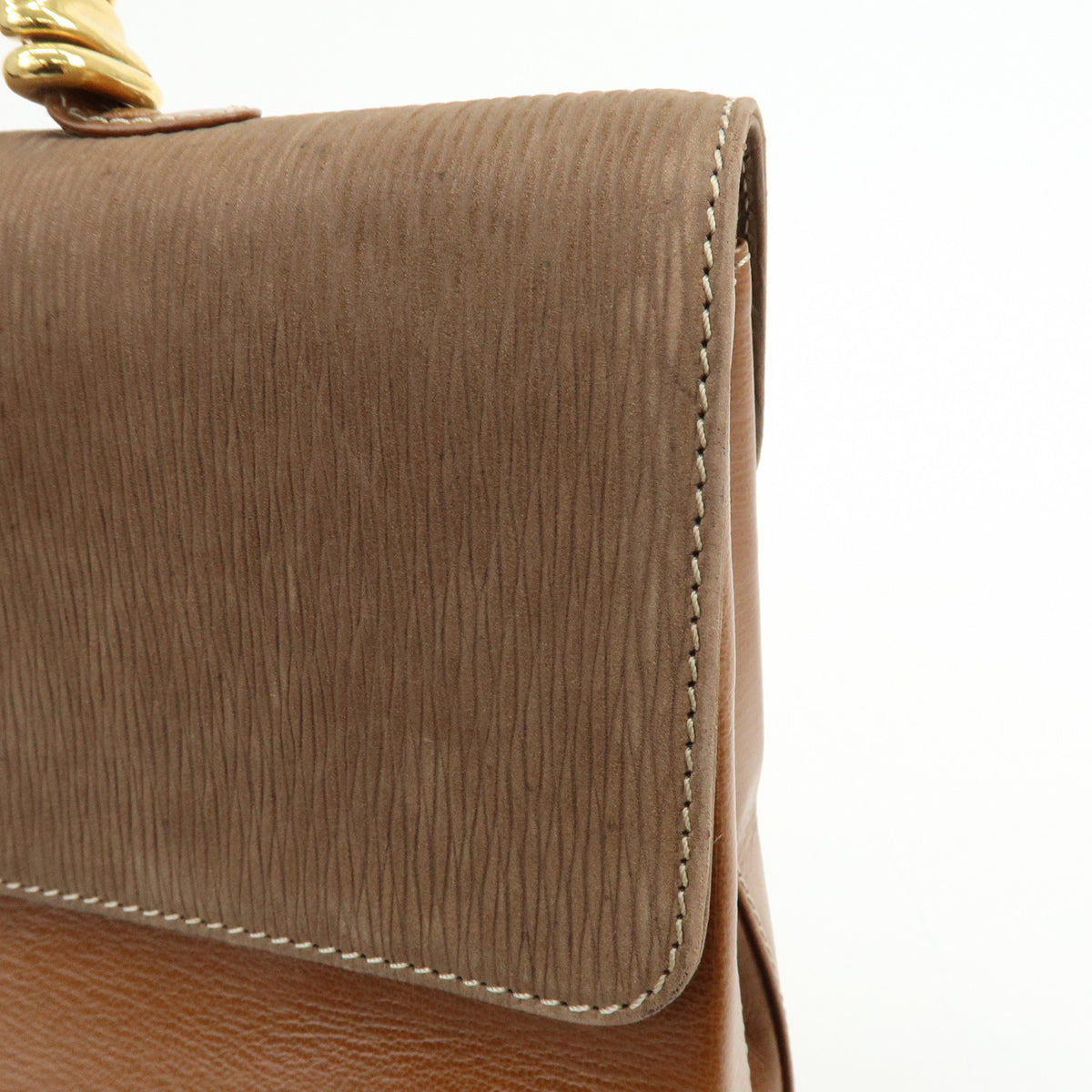 LOEWE Velazquez Suede Leather 2Way Shoulder Bag Hand Bag Brown