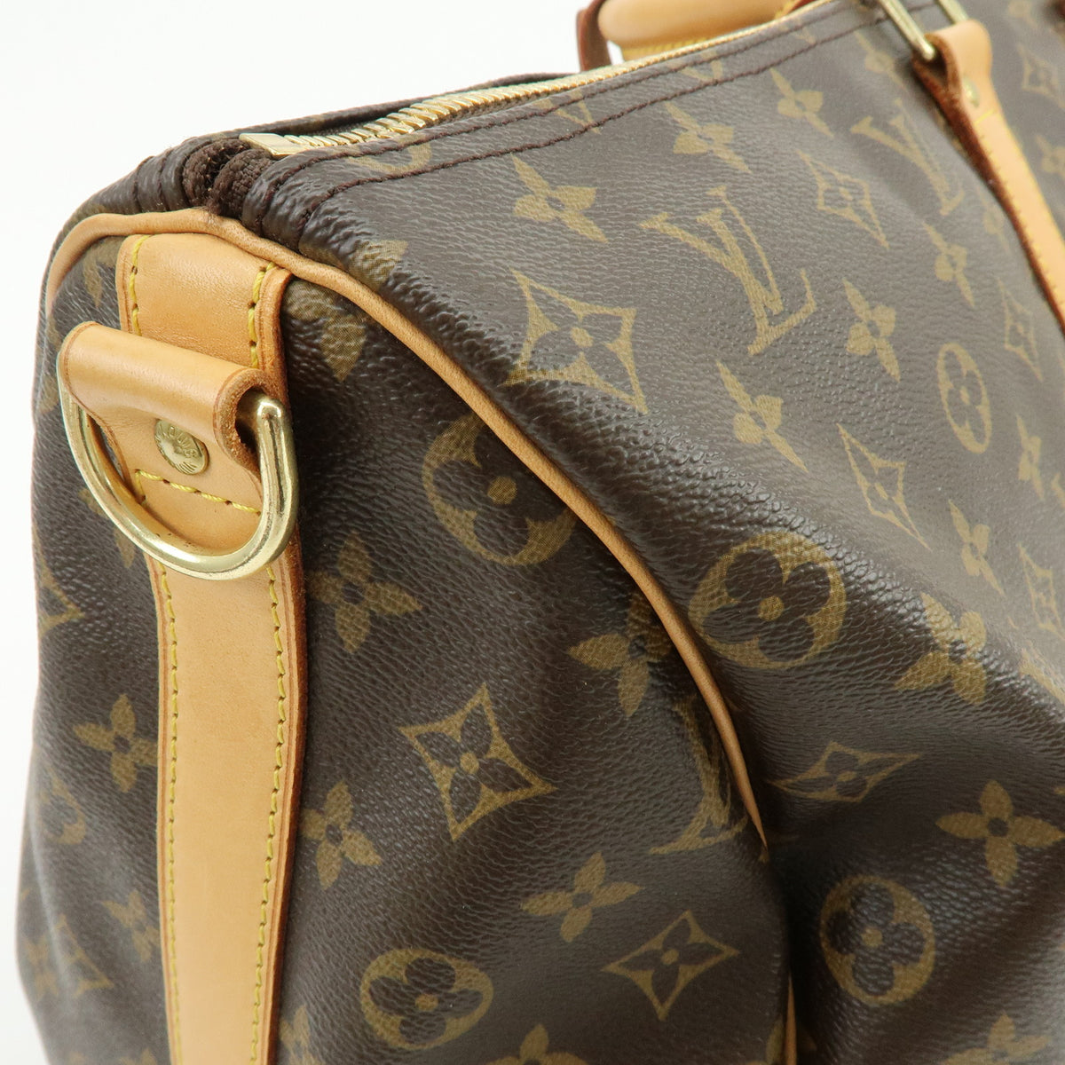 Louis Vuitton Monogram Keep All Bandouliere 50 Boston Bag Brown M41416