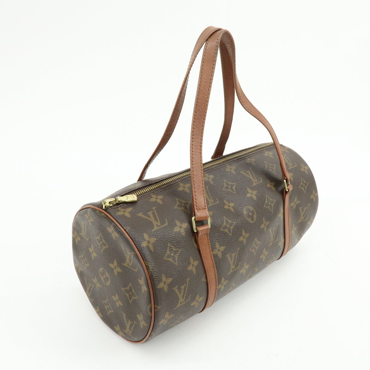 Louis Vuitton Monogram Papillon 30 Hand Bag Brown M51365