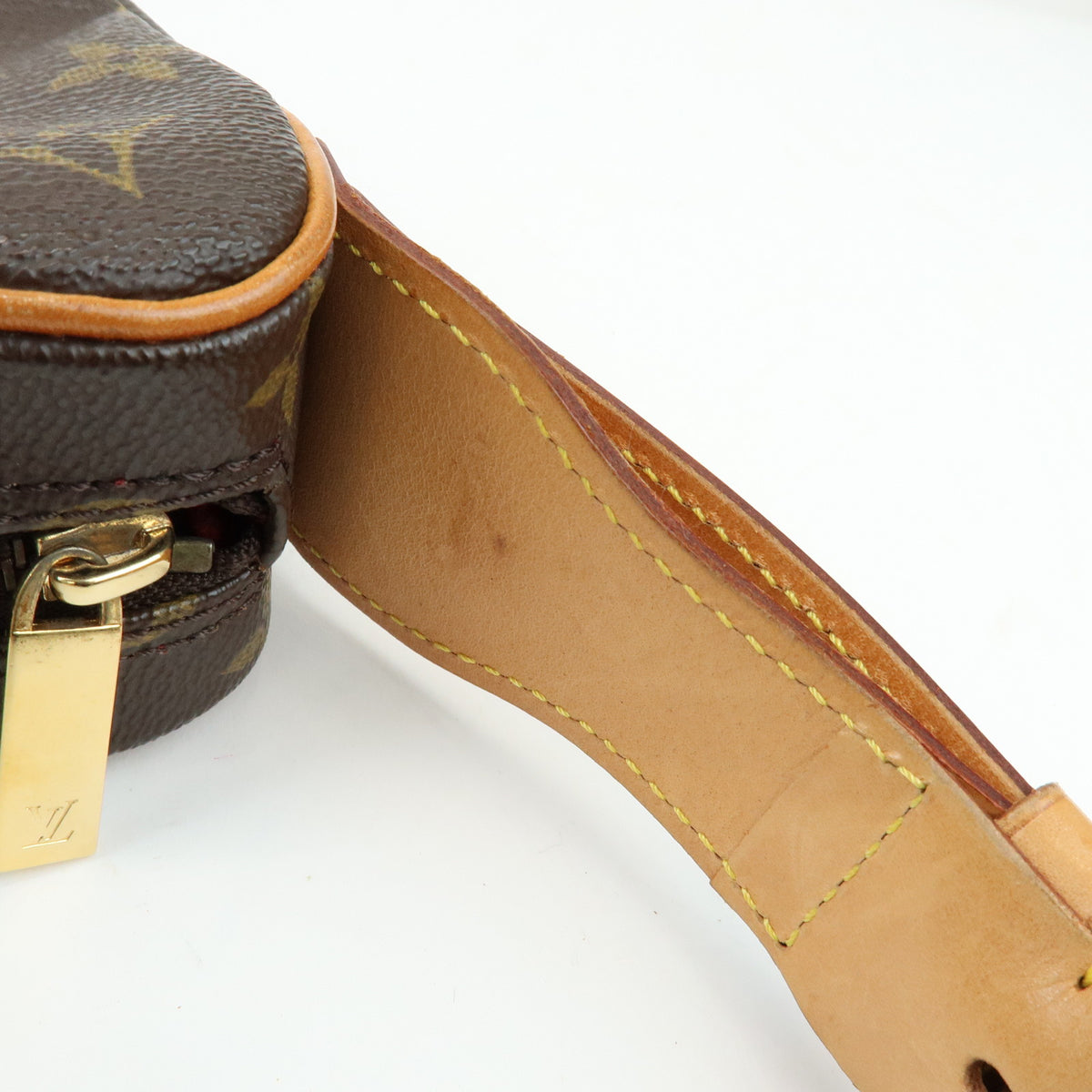 Louis Vuitton Monogram Croissant MM Leather Shoulder Bag Brown M51512