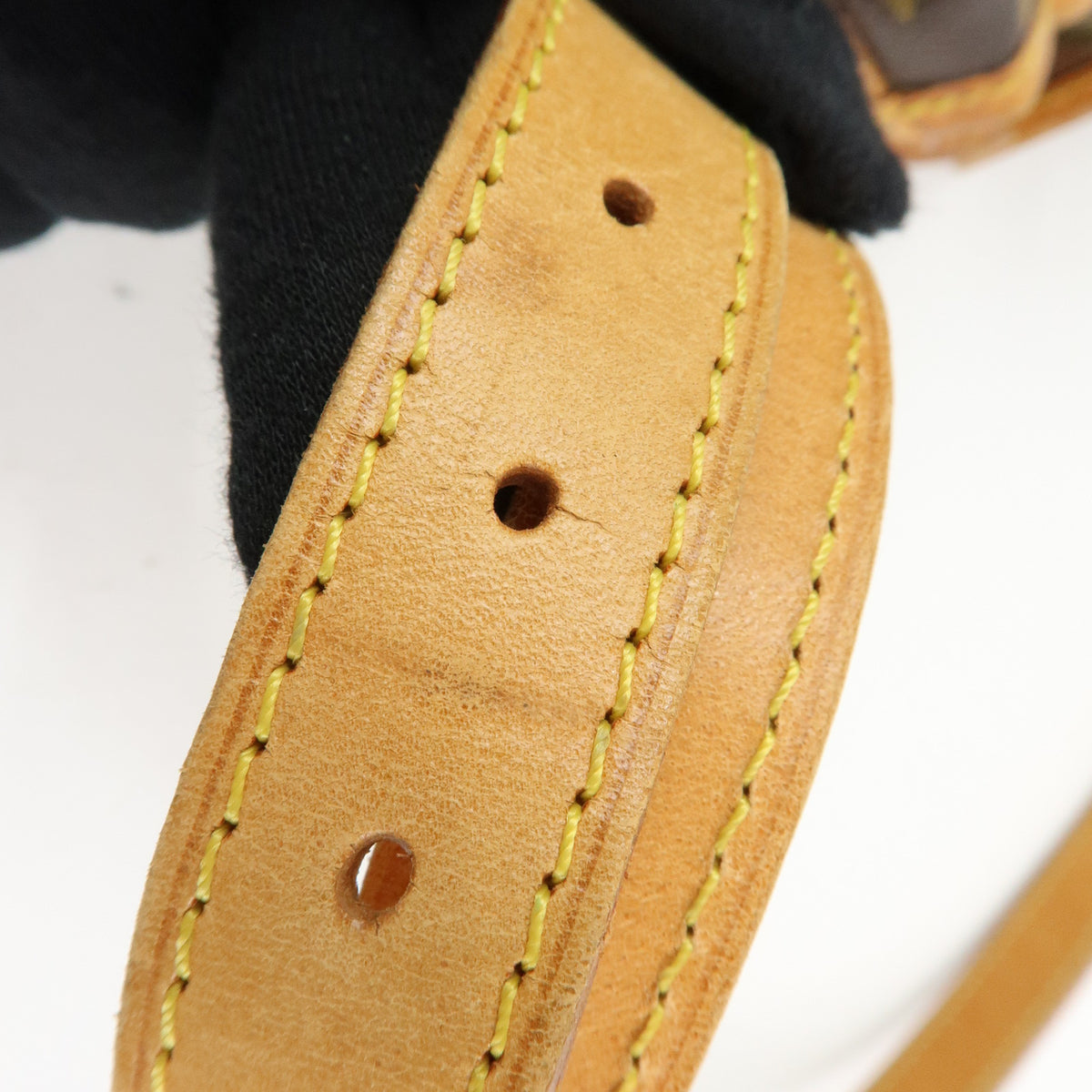 Louis Vuitton Monogram Noe Canvas Leather Shoulder Bag Brown M42224