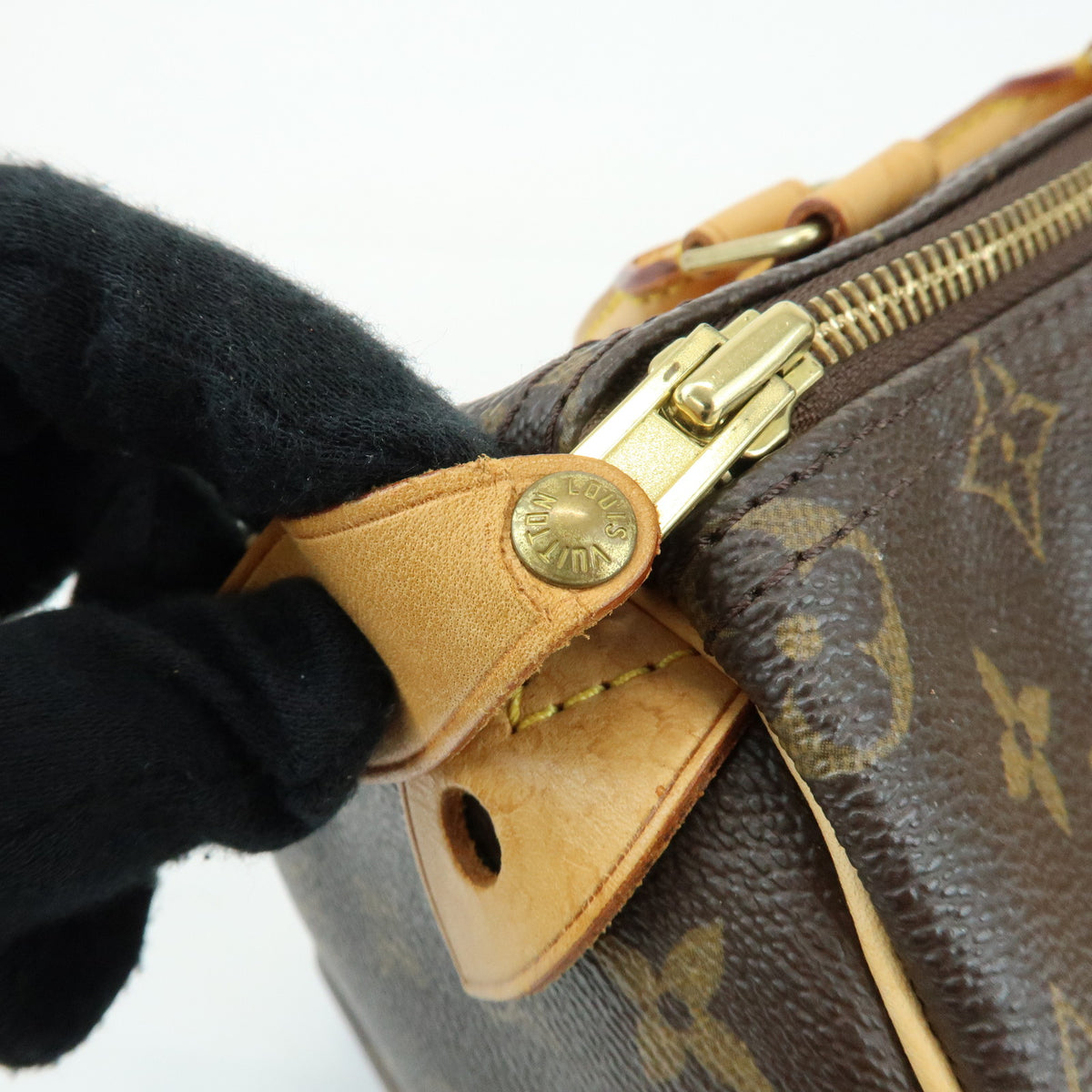 Louis Vuitton Monogram Speedy 25 Boston Bag Hand Bag Brown M41528