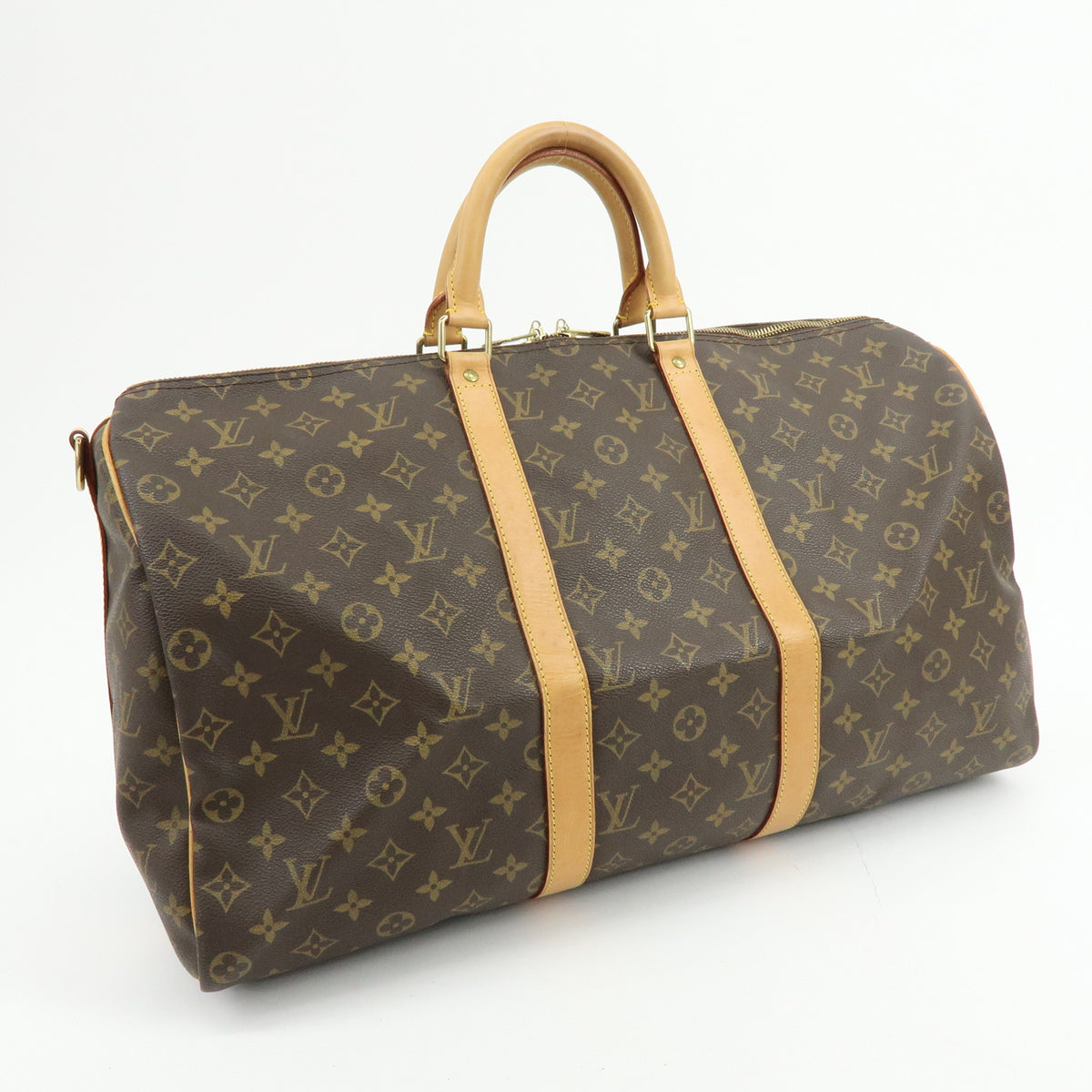 Louis Vuitton Monogram Keep All Bandouliere 50 Boston Bag M41416