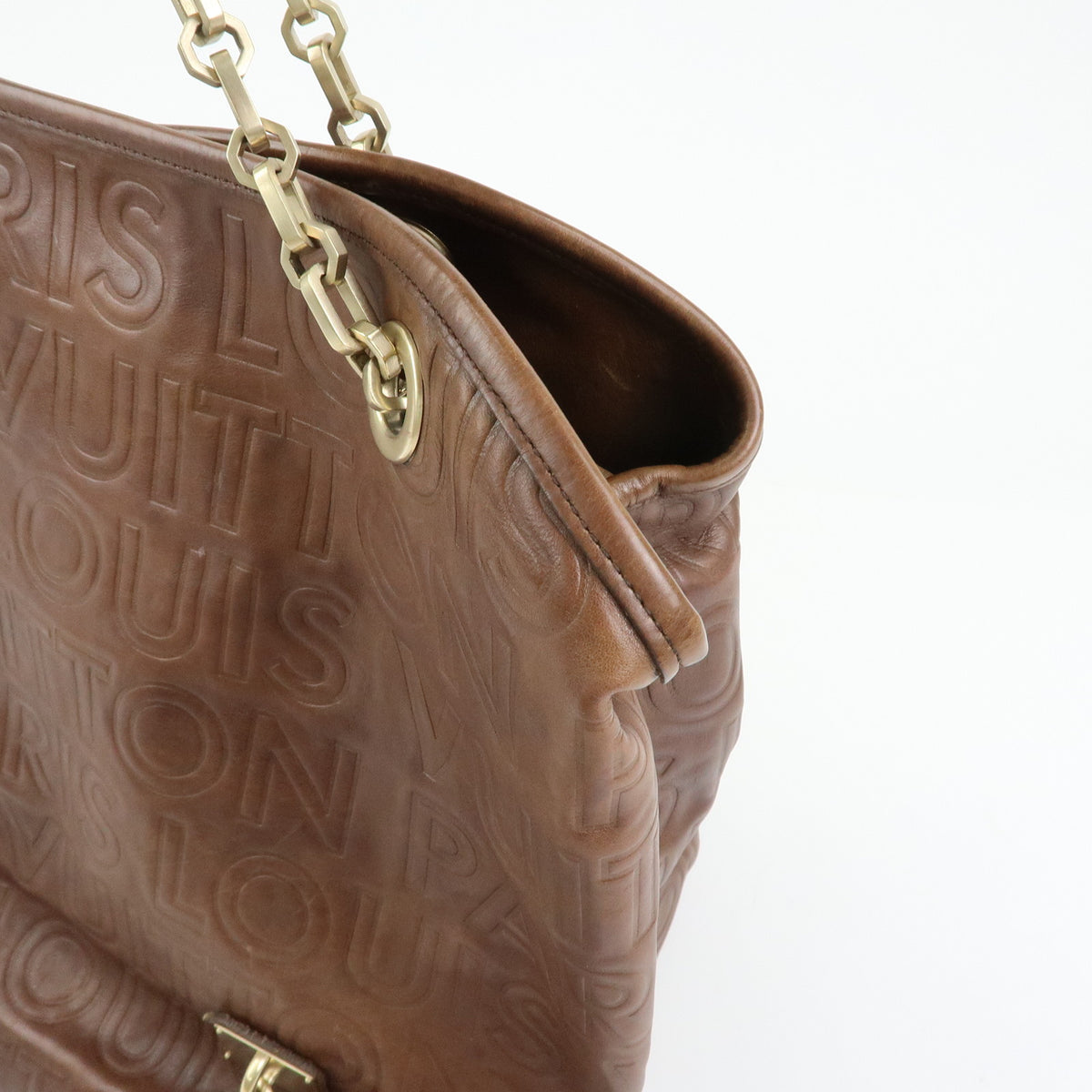 Louis Vuitton Paris Souple Wish Leather Shoulder Bag Brown M95830