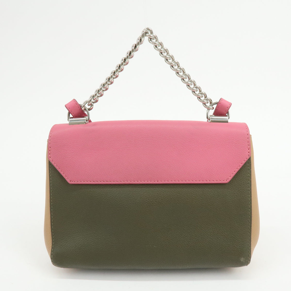 Louis Vuitton LOCKME 2 BB Leather 2 Way Hand Bag Rose Khaki M54103