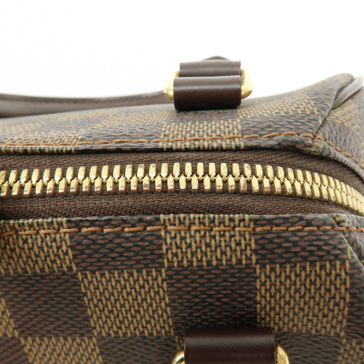 Louis Vuitton Damier Ebene Rivera Mini Hand Bag Brown N41436