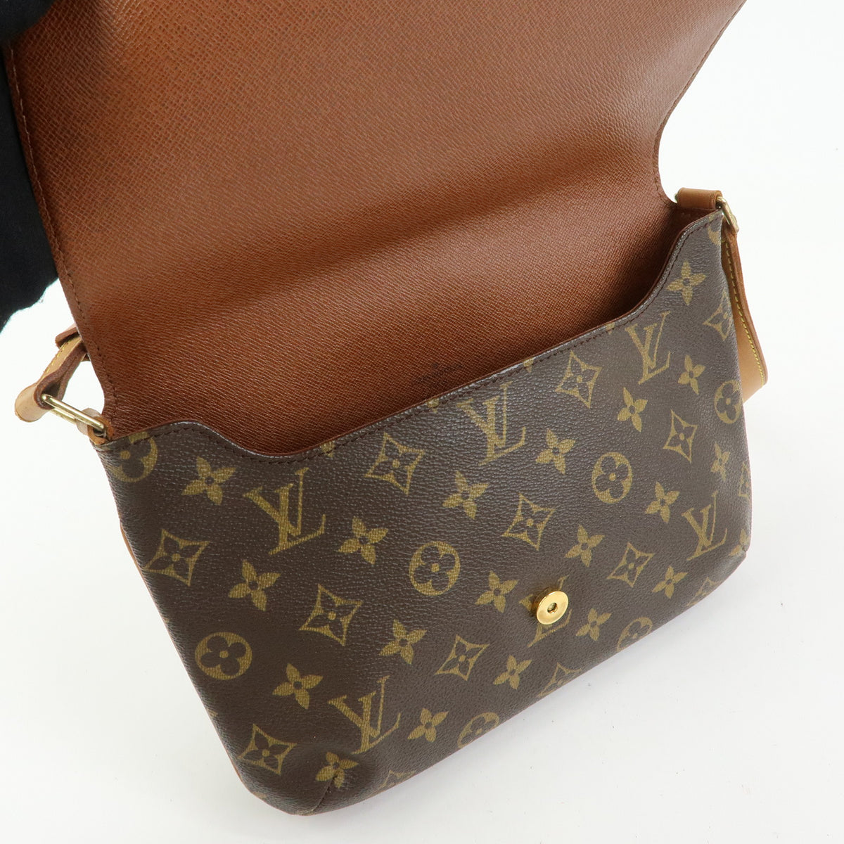 Louis Vuitton Monogram Musette Tango Short Shoulder Bag Brown M51257