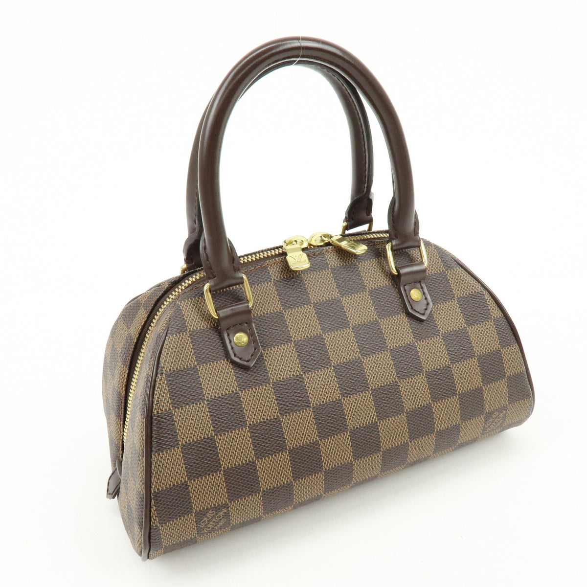 Louis Vuitton Damier Ebene Rivera Mini Hand Bag Brown N41436