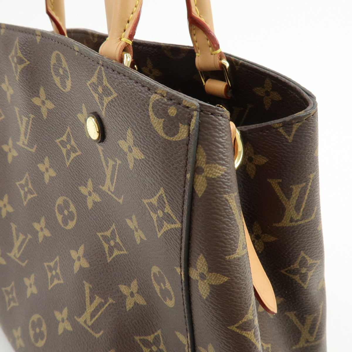 Louis Vuitton Monogram Montaigne MM 2Way Bag Hand Bag Brown M41056