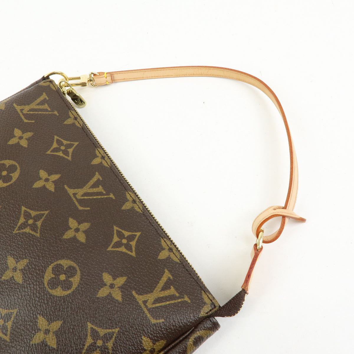 Louis Vuitton Monogram Pochette Accessoires Pouch Hand Bag Brown M51980