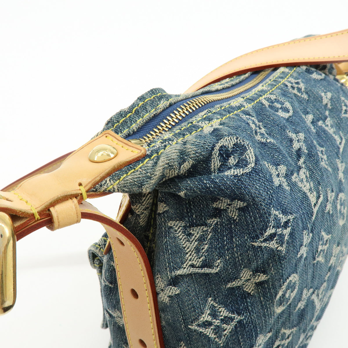 Louis Vuitton Monogram Denim Baggy PM 2Way Bag Shoulder Bag M95049