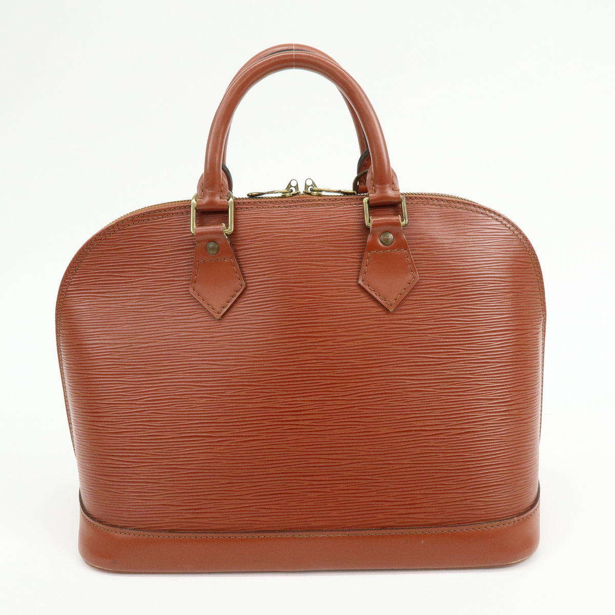 Louis Vuitton Epi Alma PM Leather Hand Bag Kenya Brown M52143