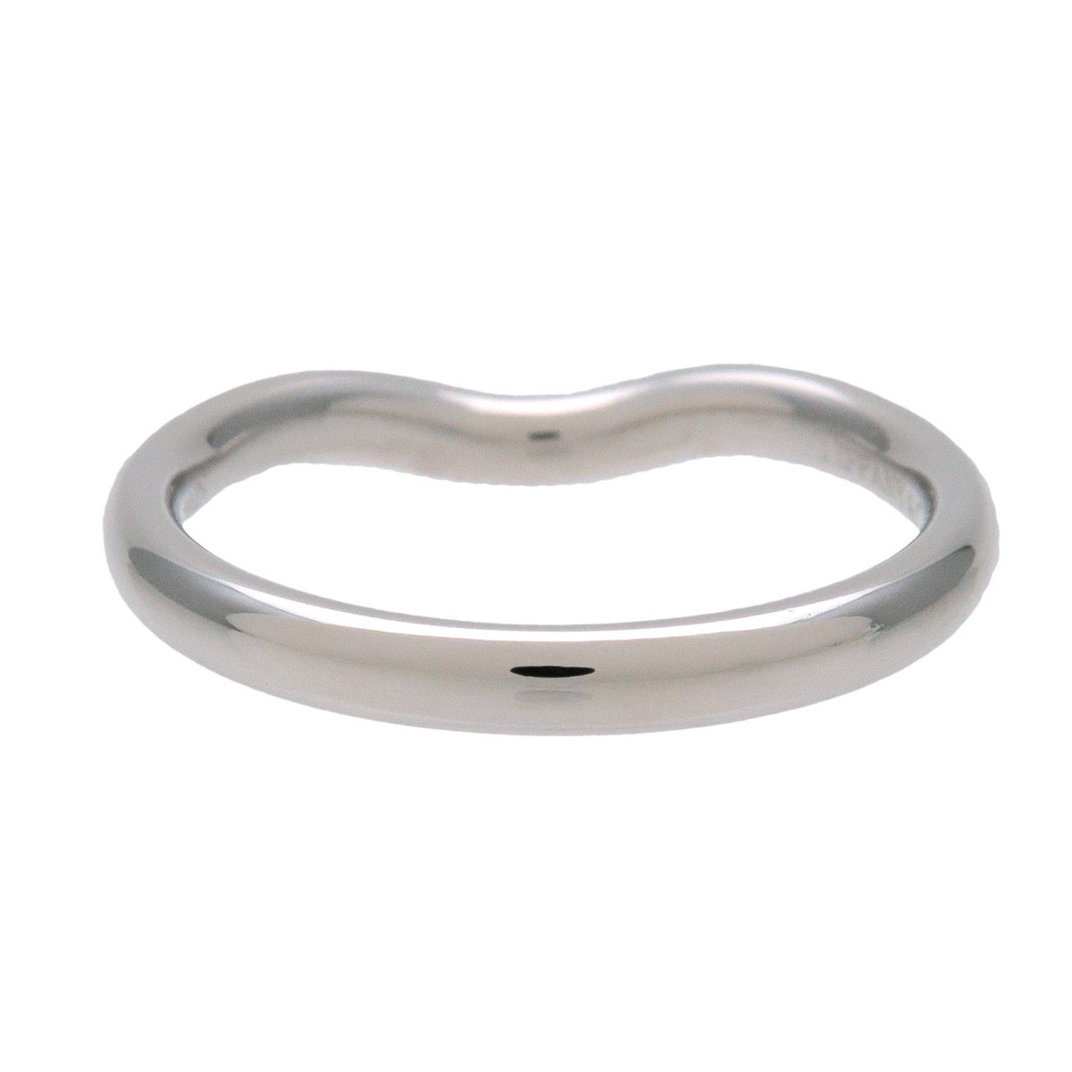 Tiffany & Co Curved Band 9P Diamond Ring PT950 Platinum US 5.25