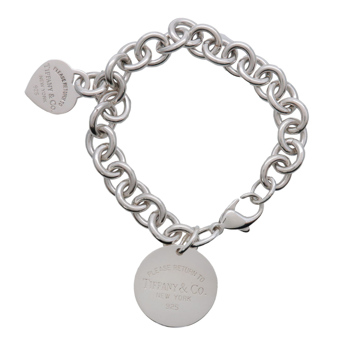 Tiffany & Co Return to Tiffany Round Heart Tag Bracelet SV925 Silver