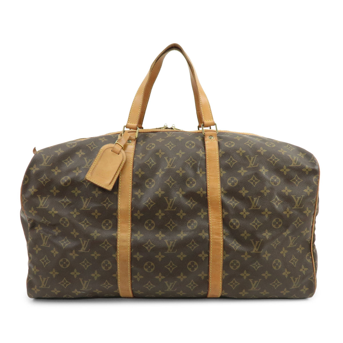 Louis Vuitton Monogram Sac Souple 55 Boston Bag Brown M41622