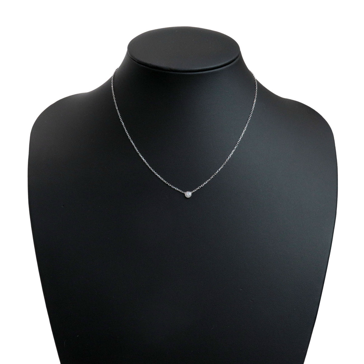 Cartier D'amour SM 1P Diamond Necklace K18 750WG White Gold