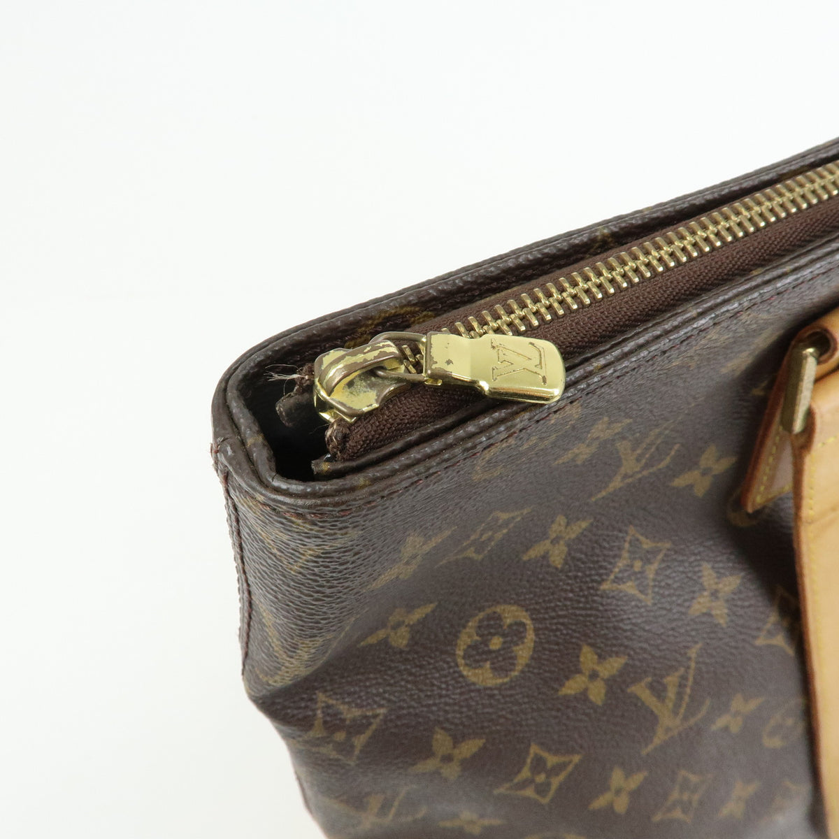 Louis Vuitton Monogram Cabas Mezzo Tote Bag Shoulder Bag Brown M51151