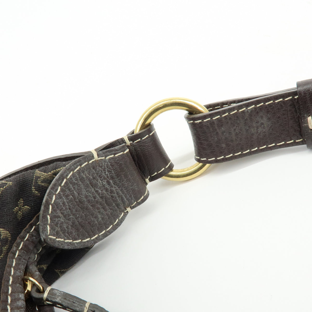 Louis Vuitton Monogram Mini Lin Manon MM Shoulder Bag Ebene M95619