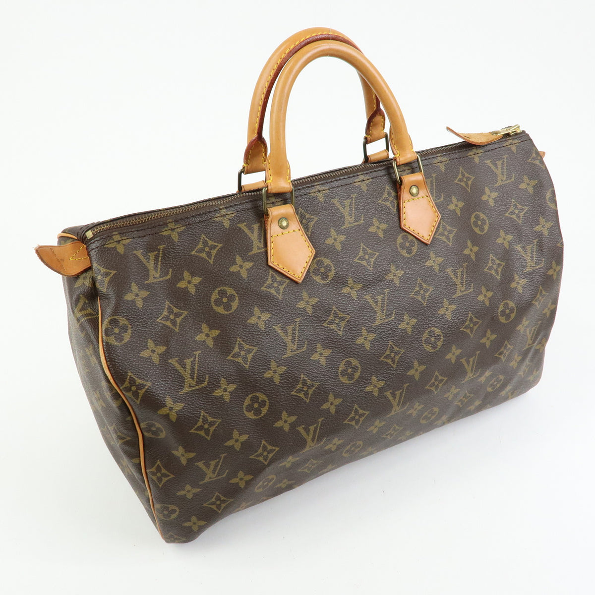 Louis Vuitton Monogram Speedy 40 Hand Bag Boston Bag Brown M41522