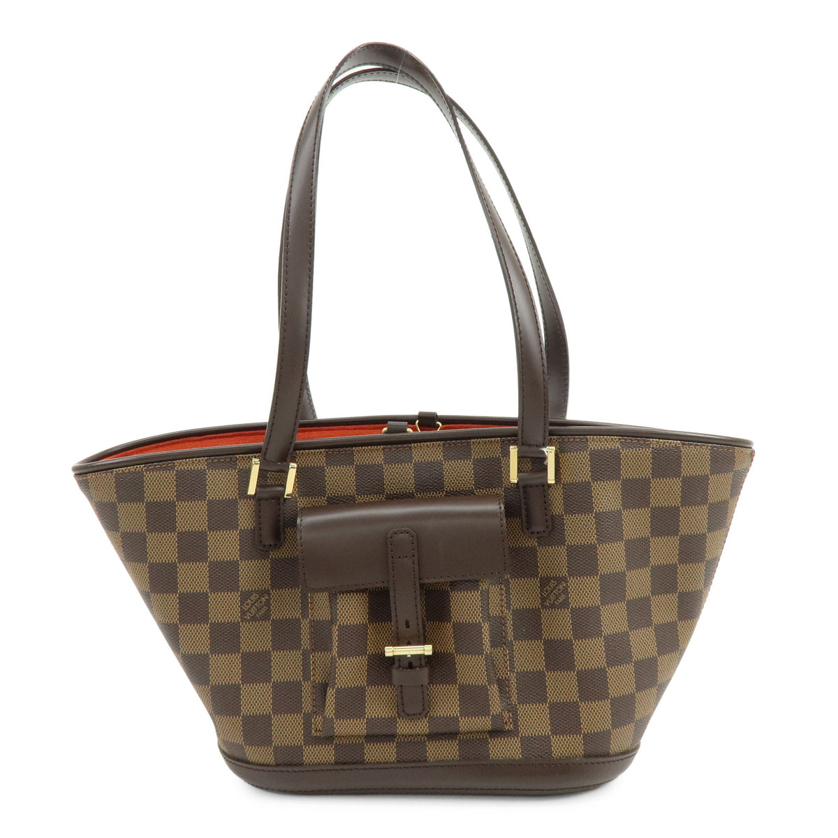 Louis Vuitton Manosque PM Damier Canvas Tote Bag Hand Bag Ebene N51121