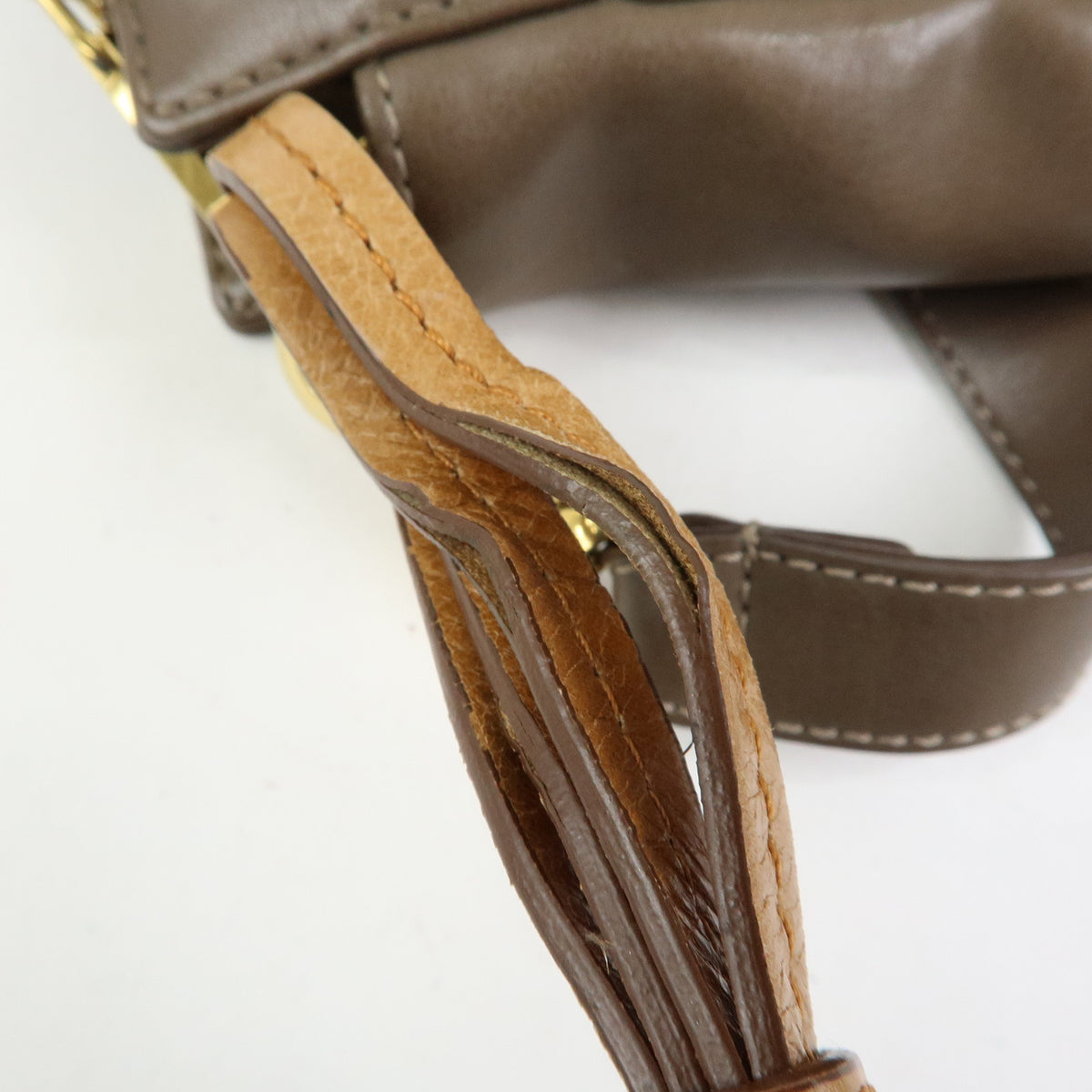 Chloe Eden Leather Shoulder Bag Crossbody Bag Brown