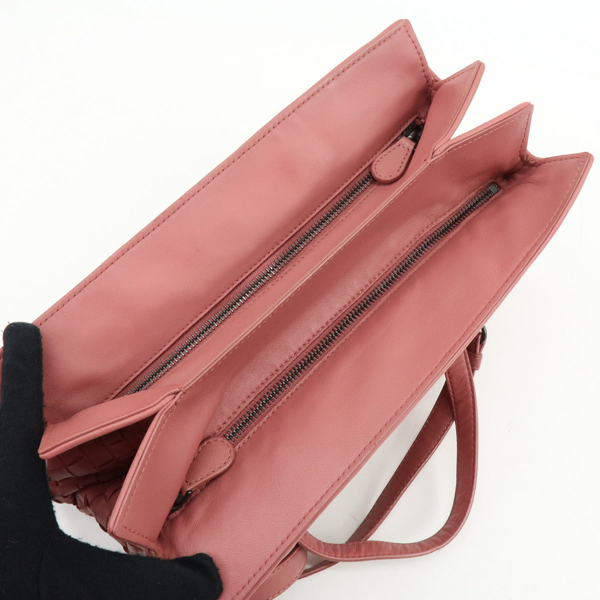 BOTTEGA VENETA Intrecciato Nappa Leather 2Way Bag Shoulder Bag Pink
