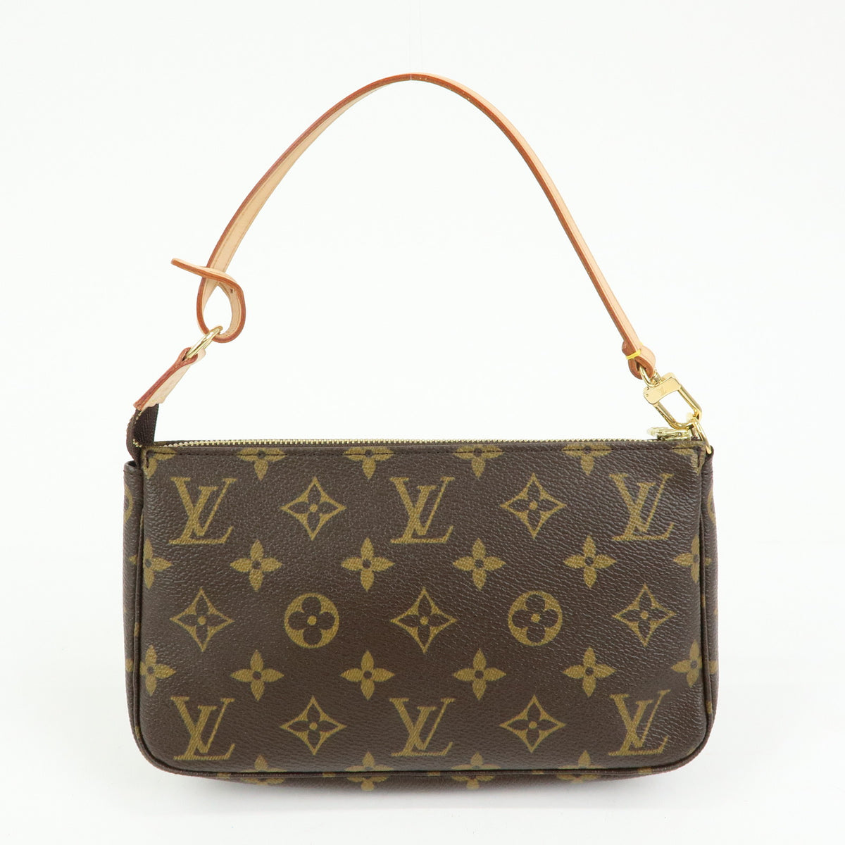 Louis Vuitton Monogram Pochette Accessoires Pouch Hand Bag Brown M51980