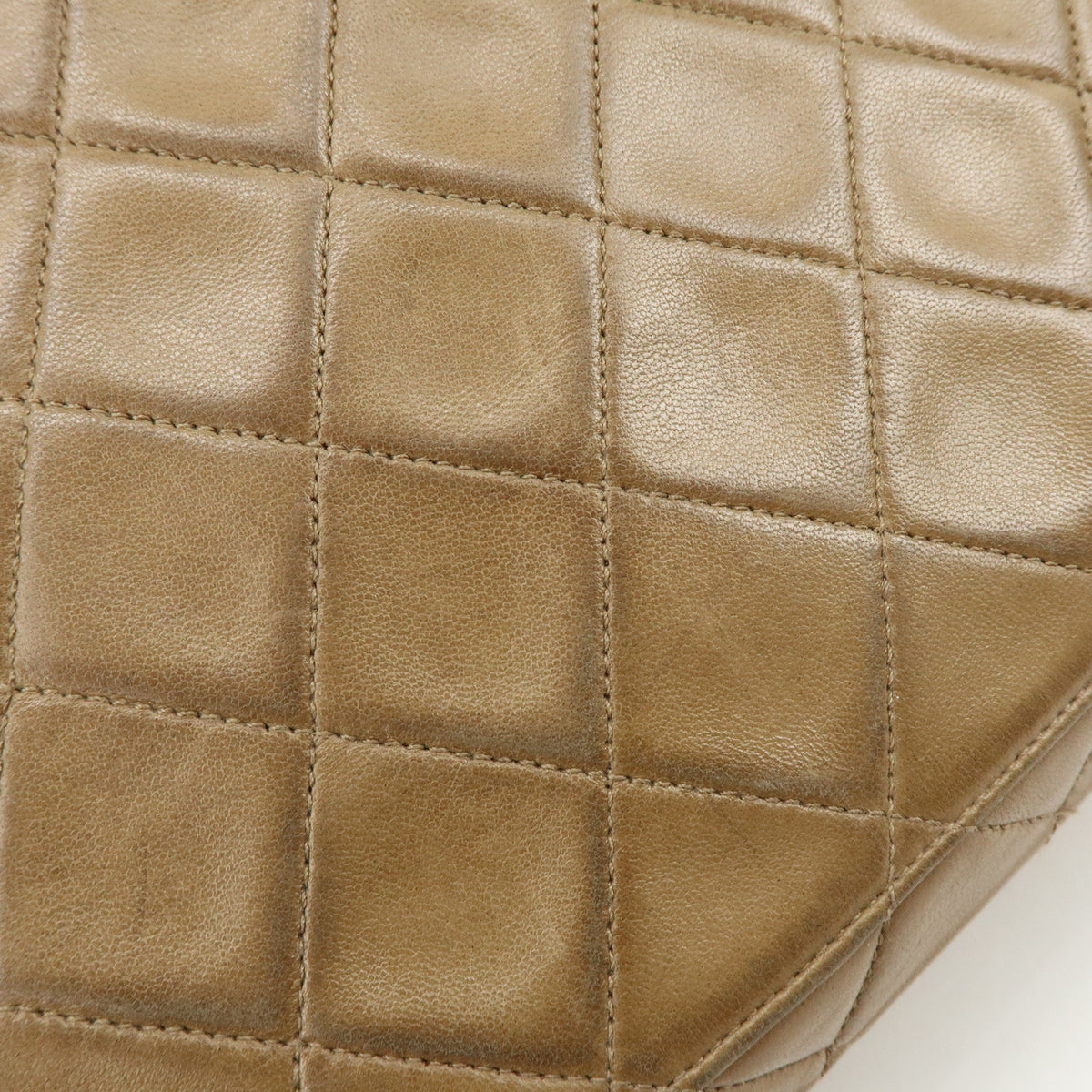 CHANEL Jumbo Matelasse 34 Lamb Skin Shoulder Bag Hand Bag Brown A01094