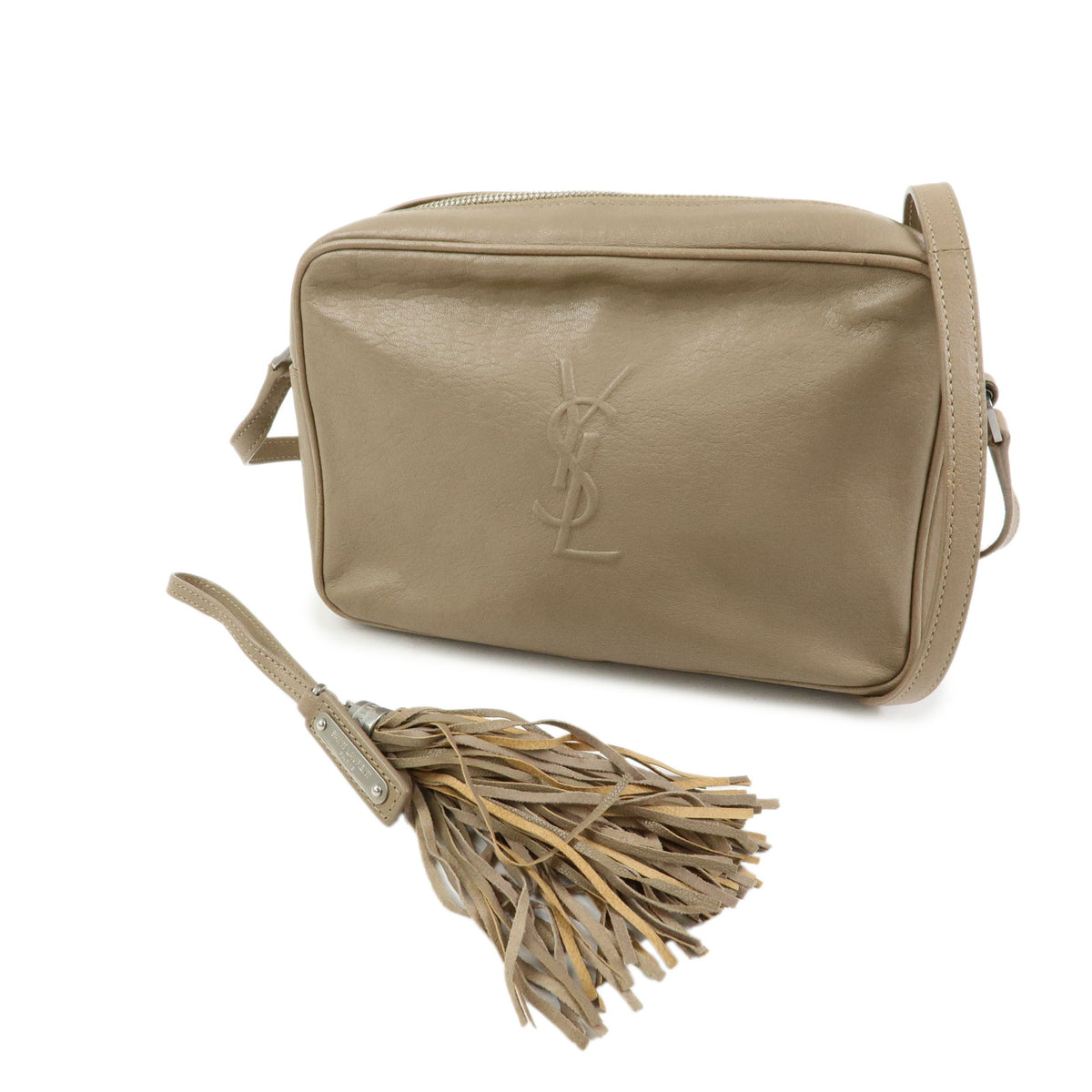 SAINT LAURENT PARIS Cassandra Leather Lou Camera Bag Small FLY520533