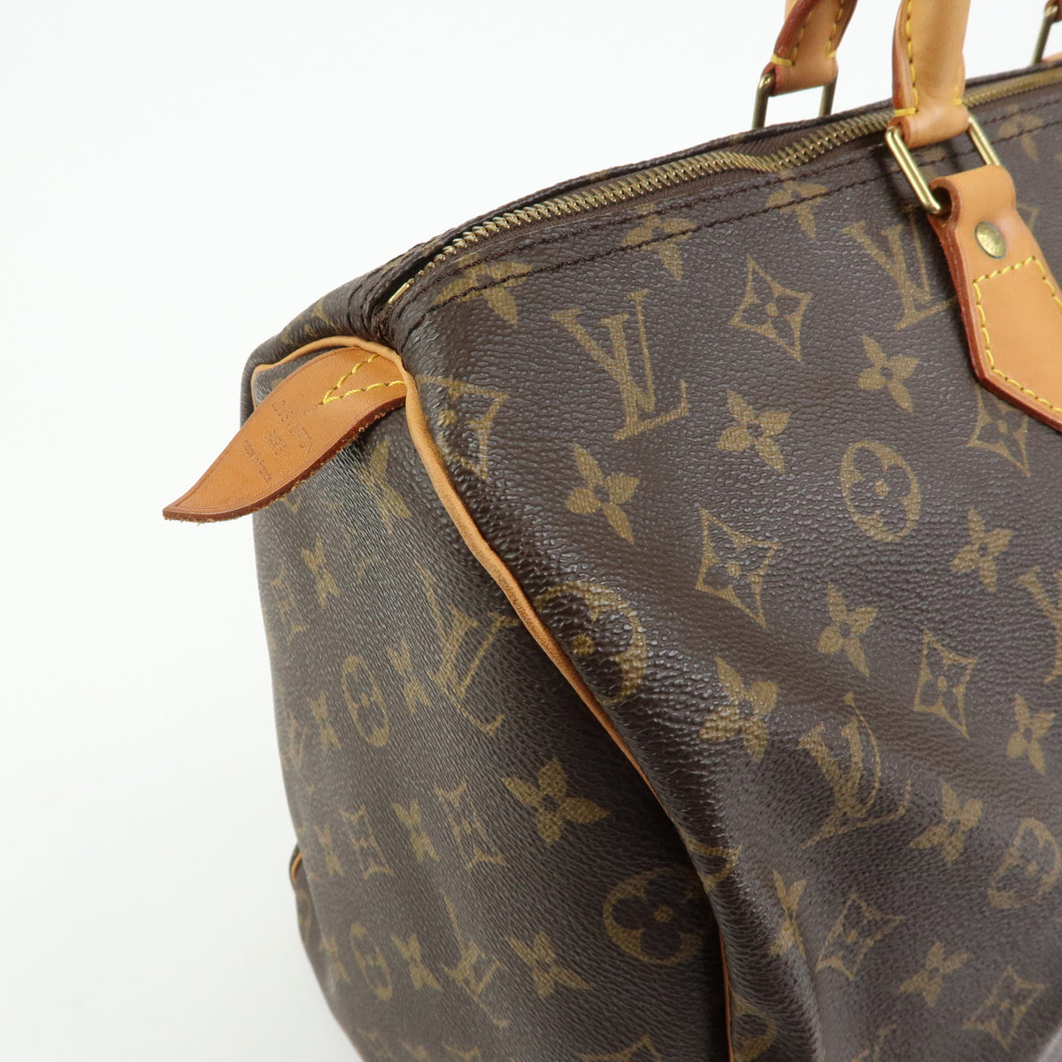 Louis Vuitton Monogram Speedy 40 Hand Bag Boston Bag Brown M41522