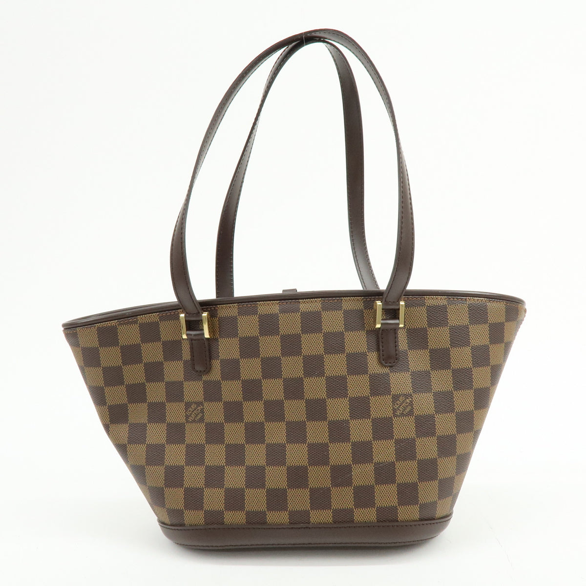 Louis Vuitton Manosque PM Damier Canvas Tote Bag Hand Bag Ebene N51121