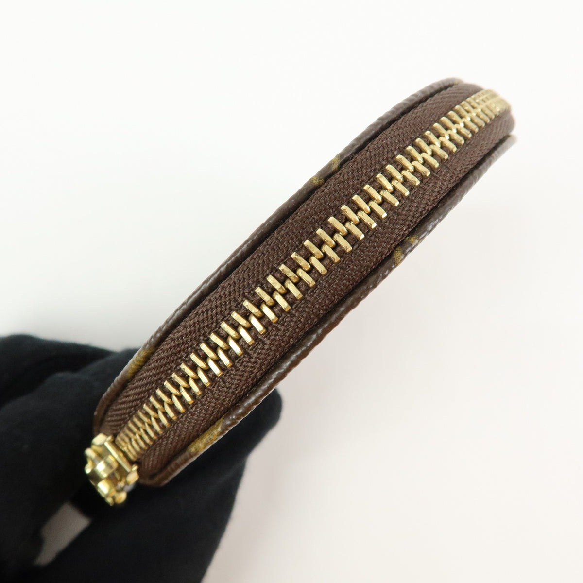Louis Vuitton Monogram Porte Monnaie Rond Coin Case Brown M61926
