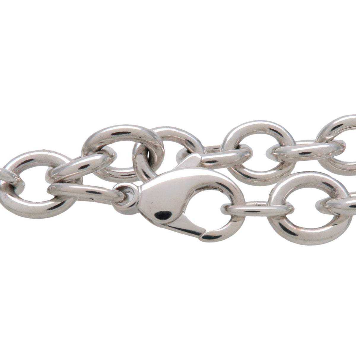 Tiffany & Co Heart Tag Chain Bracelet Large SV925 Silver