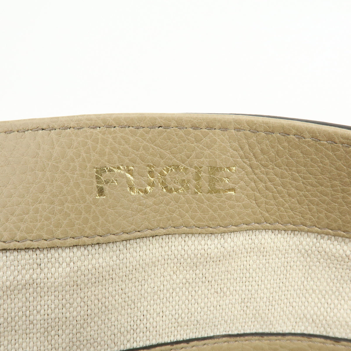 GUCCI SOHO Interlocking G Leather Shoulder Bag Hand Bag Beige 308363