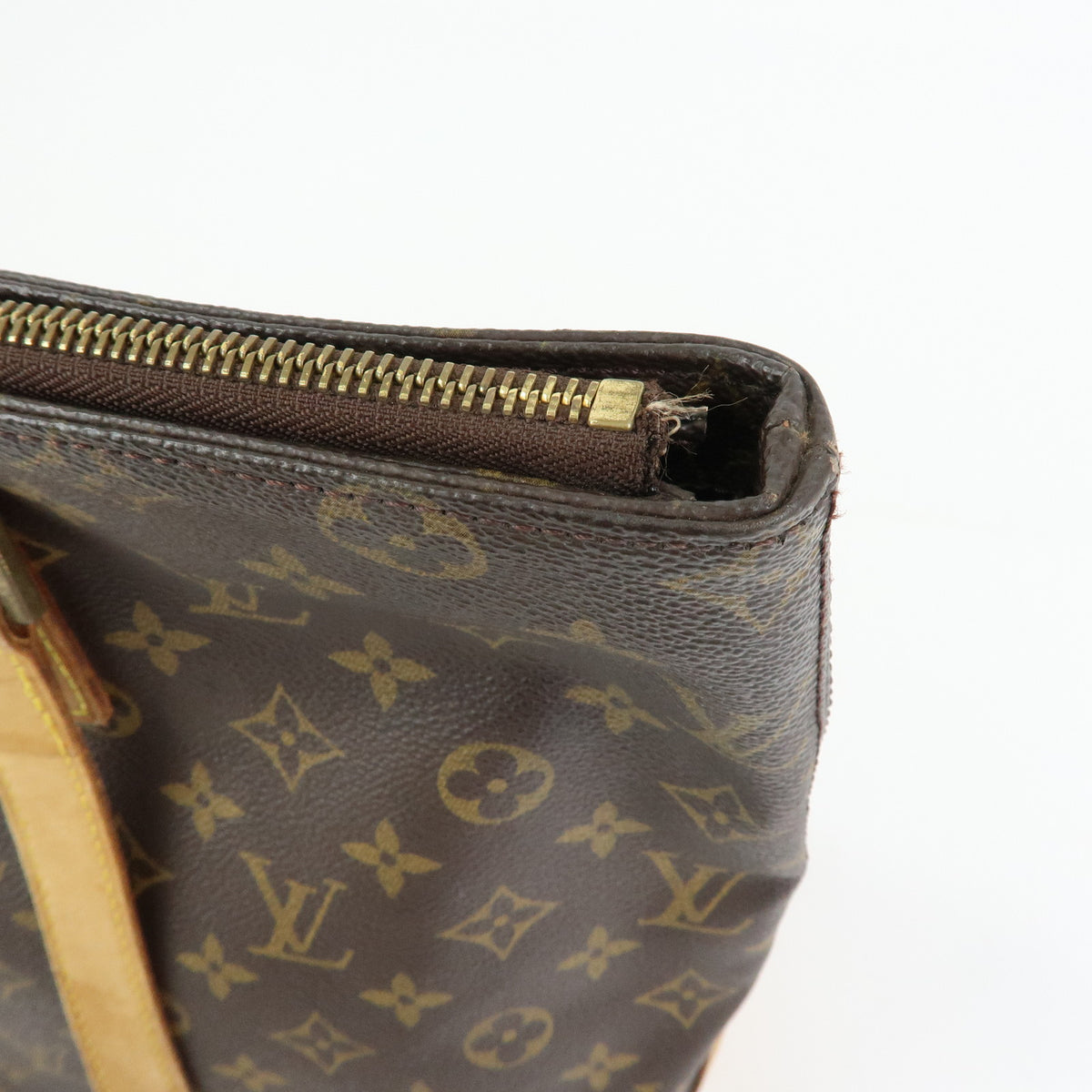 Louis Vuitton Monogram Cabas Mezzo Tote Bag Shoulder Bag Brown M51151