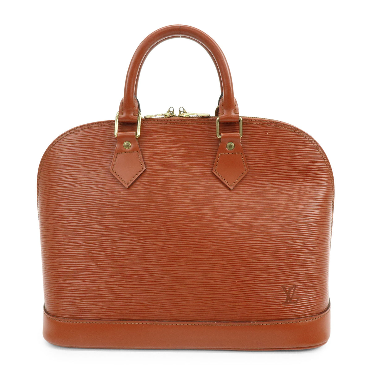 Louis Vuitton Epi Alma PM Leather Hand Bag Kenya Brown M52143