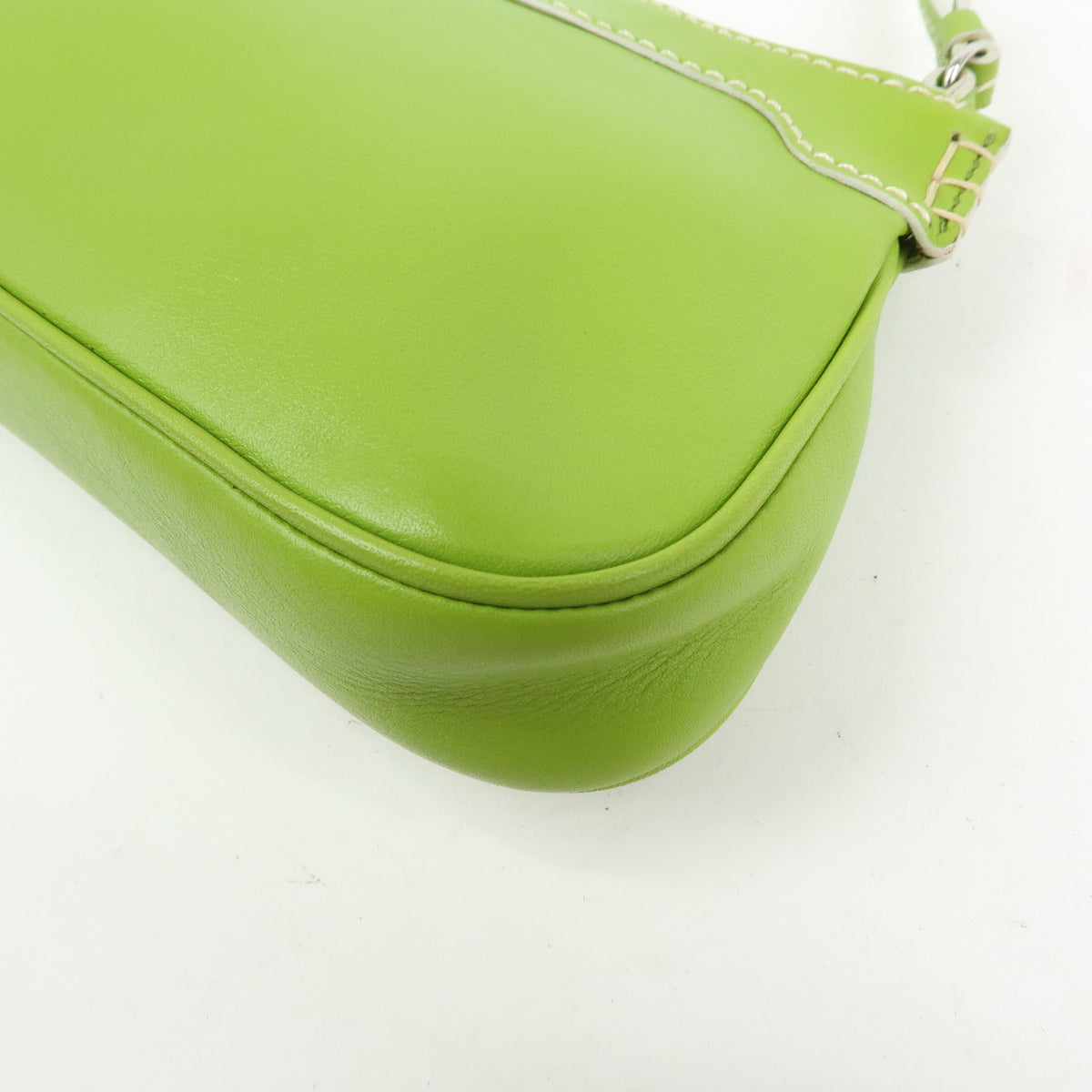 TOD'S Leather Shoulder Bag Hand Bag Light Green