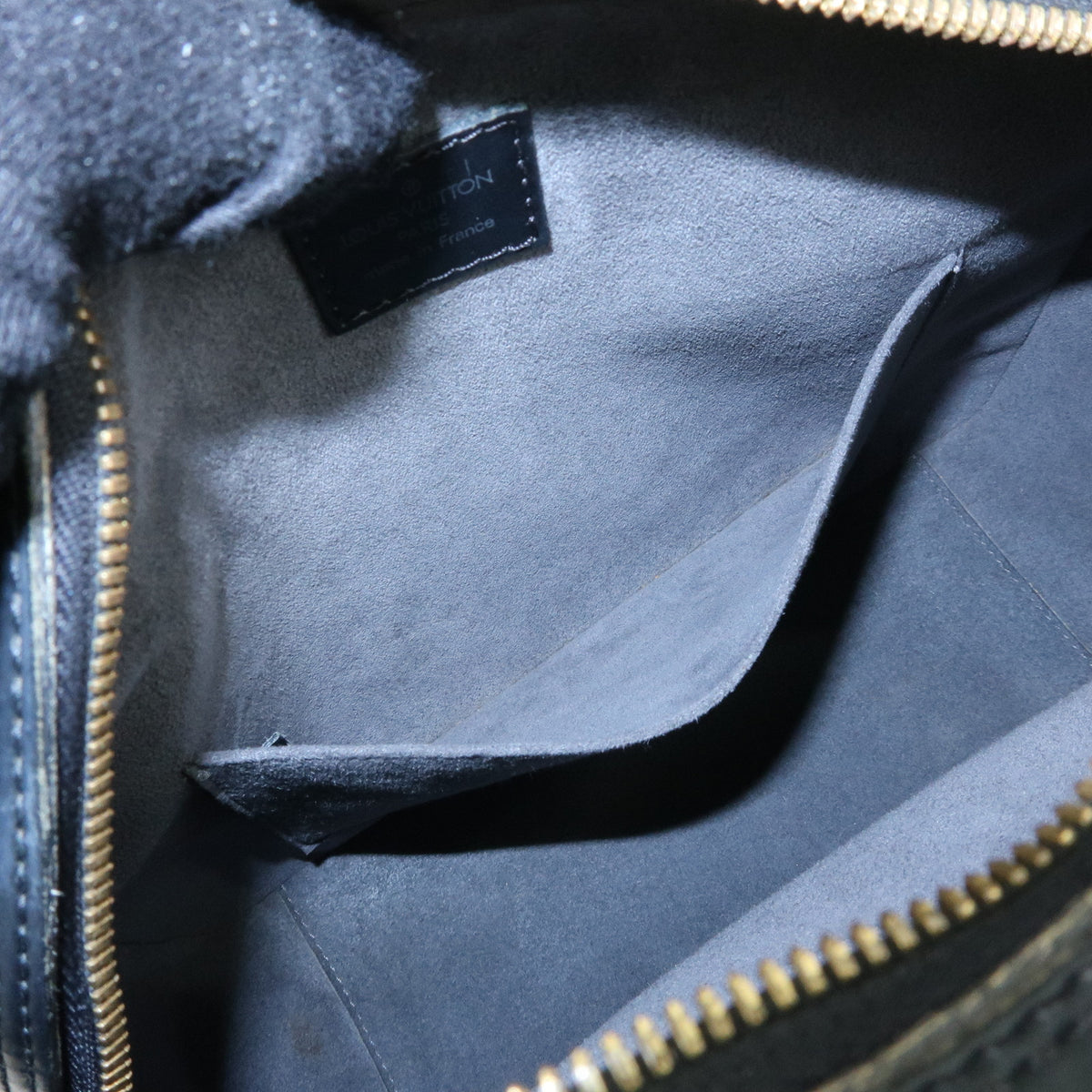 Louis Vuitton Epi Sablons Leather Hand Bag Noir Black M52042