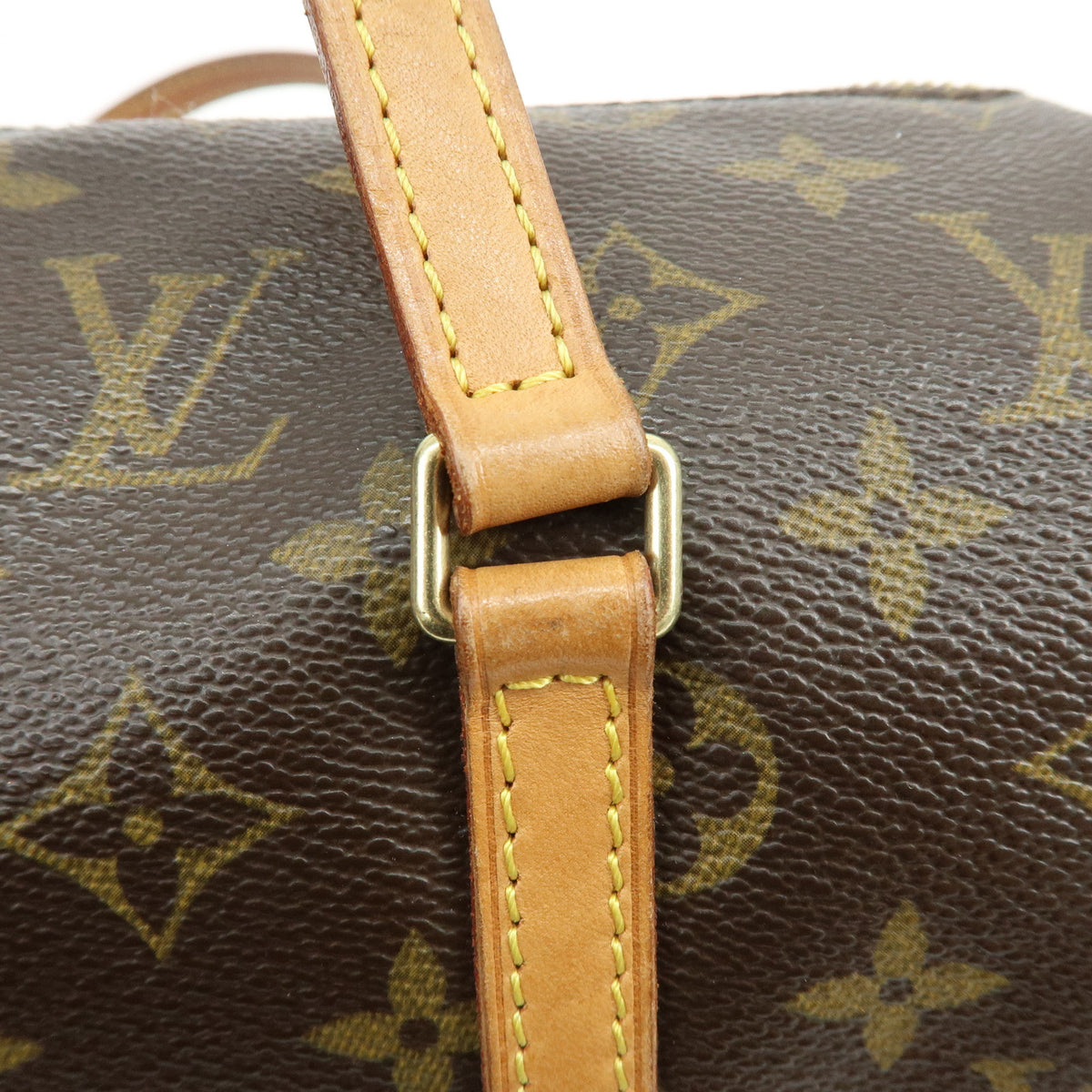 Louis Vuitton Monogram Papillon 26 Hand Bag Old Style Brown M51366