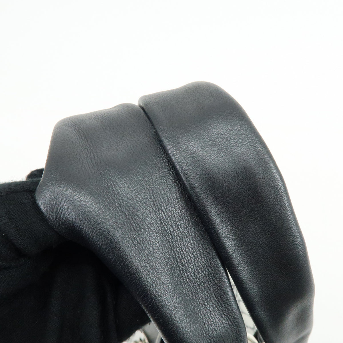 CELINE Macadam Canvas Leather Tote Bag Hand Bag Grey Black