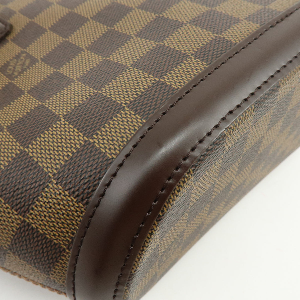 Louis Vuitton Manosque PM Damier Canvas Tote Bag Hand Bag Ebene N51121