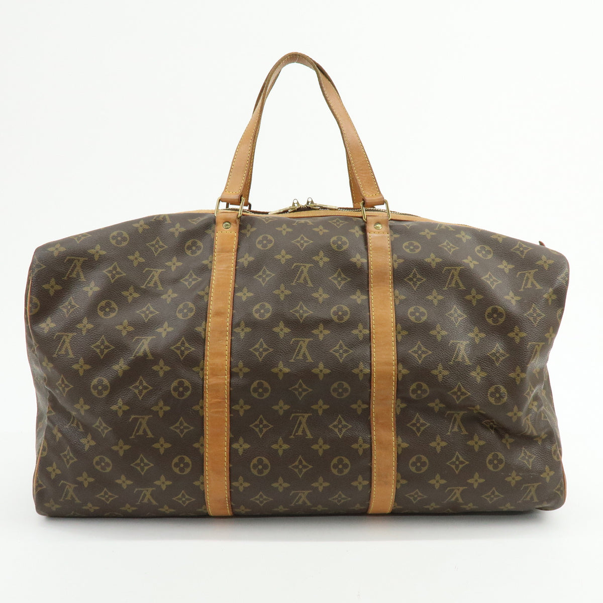 Louis Vuitton Monogram Sac Souple 55 Boston Bag Brown M41622